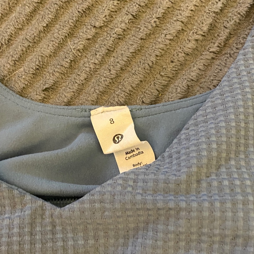 lululemon athletica Blue Crop Top